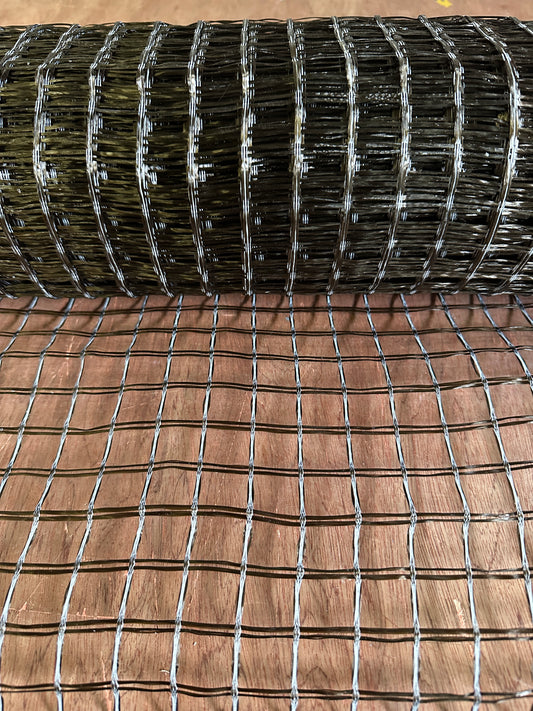 Basaltfaser-Gitter 30/30 kN/m, Polymerbeschichtung, 25x25 mm, Breite 1m, Rolle 50 m²
